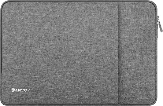 Arvok Laptop Sleeve Case 13 13.3 14 inch for MacBook Air 13-inch/MacBook Pro 13/14 inch, Water-Resistant Protective Portable Computer Cover Bag for HP/Dell/Asus/Acer, Gray
