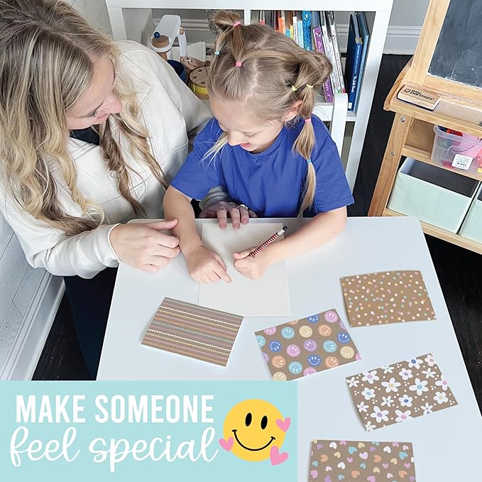 Hadley Designs Blank Cards and Envelopes 4x6-24 Blank Note Cards with Envelopes, Notecards Stationery Sets, Notecards Bulk, Stationary Sets, Note Paper Stationery, Rustic Pretty Stationary