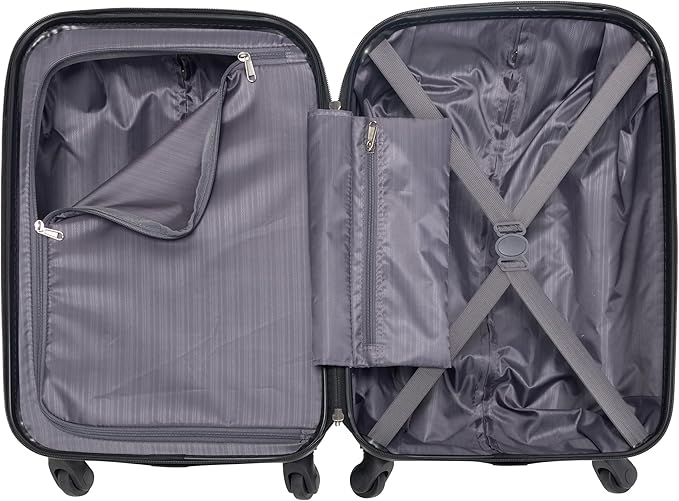 Kenneth Cole REACTION Out of Bounds Lightweight Hardshell 4-Wheel Spinner Luggage, Teal, 2-Piece Set (20" & 28")