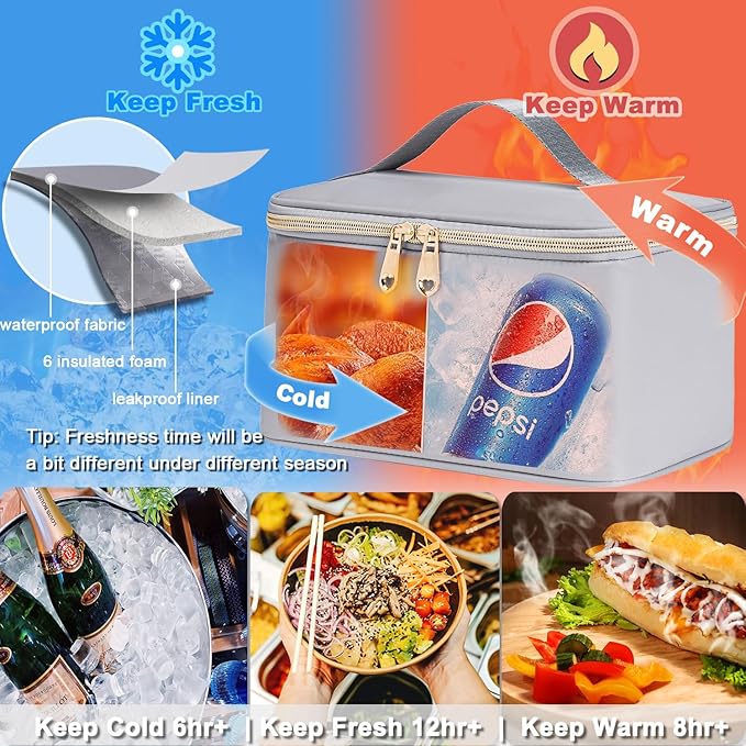 Weitars Lunch Backpack For Women,15.6 Inch Laptop Backpacks For Womens Back pack, Travel Backpacks,Work Backpack For Women (Gray)