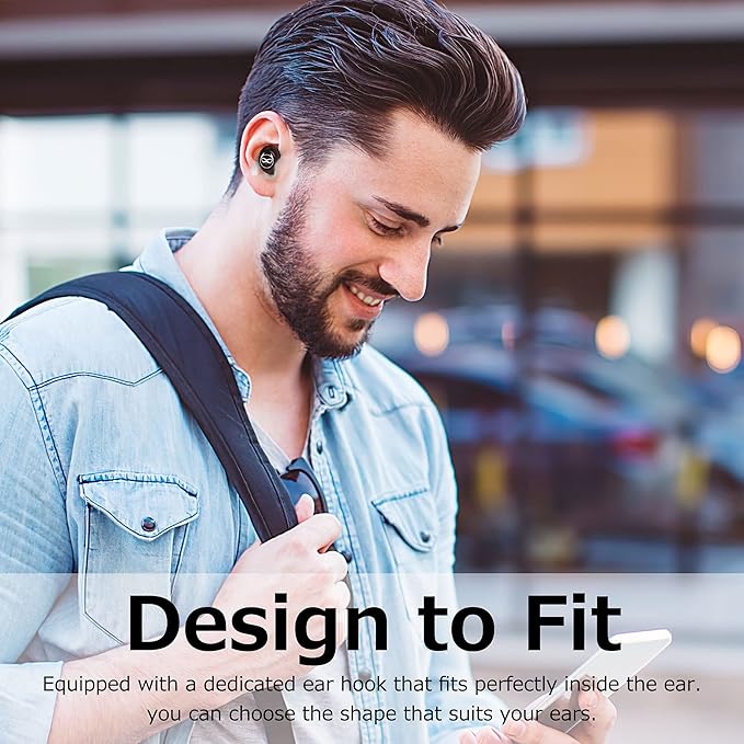 Kids Headphones for School Toddler Wireless Earbuds with Mic Bear Charging Case Waterproof Bluetooth Ear Buds for Boys Girls Teen 5+ Years, Compatible with Apple & Android,Earphones for Childrens.