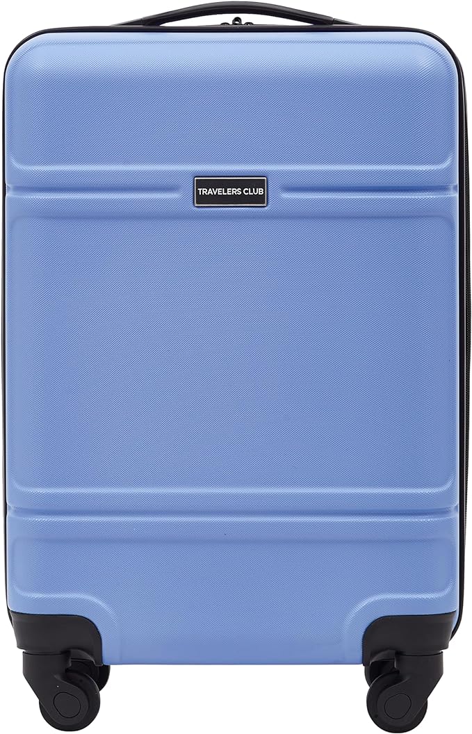 Travelers Club Spinner Luggage, Skyline Blue, 22-Inch Carry-On