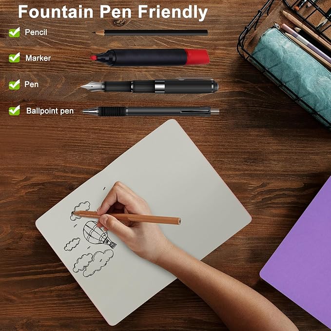 ZCZN 48 Pack Colorful Blank Notebooks Bulk, A5 Journals with 12 Colors, 60 Pages/30 Sheets, 8.3x5.5 Inch, Plain Paper, Travel Writing Journal Notebooks for Work & School