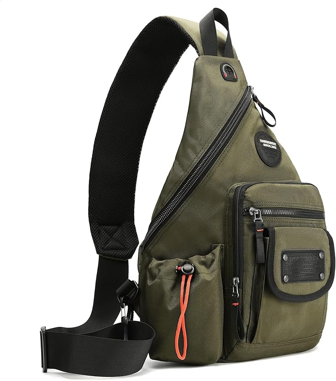 Large Sling Backpack, Sling Chest Bag Shoulder Crossbody Daypacks Fits 14.1-Inch Laptop for Travel Outdoor Men Women