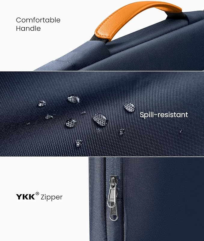 tomtoc 360 Protective Laptop Carrying Case for 2025 13-inch MacBook Air M4/A3240 M3/A3113 M2/A2681 M1/A2337, MacBook Pro M2/A2686 M1/A2337, iPad Pro M4 & iPad Air M3, Water-Resistant Laptop Bag