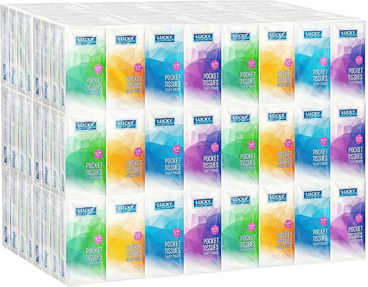 Premium Facial Tissues, Travel and Pocket Size, Bulk (192 Packs), 10 Tissues per Pack (1,920 Tissues Total)