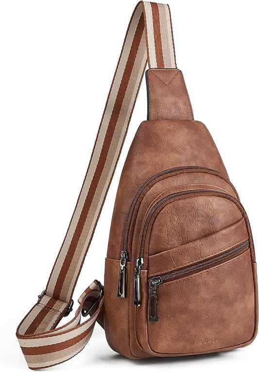 Sling Bag Crossbody Bags for Women Small Cross Body Bag Fanny Packs Chest Sling Purse for Daily Travel Leisure Sport