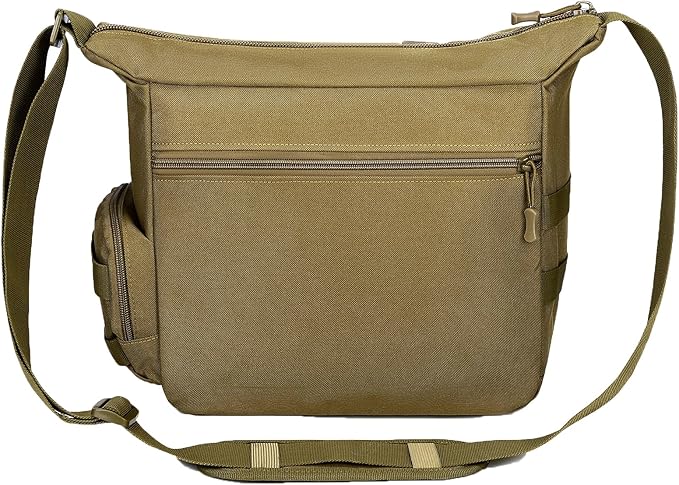 ArcEnCiel Tactical Messenger Bag Men MOLLE Sling Shoulder Pack with Patch