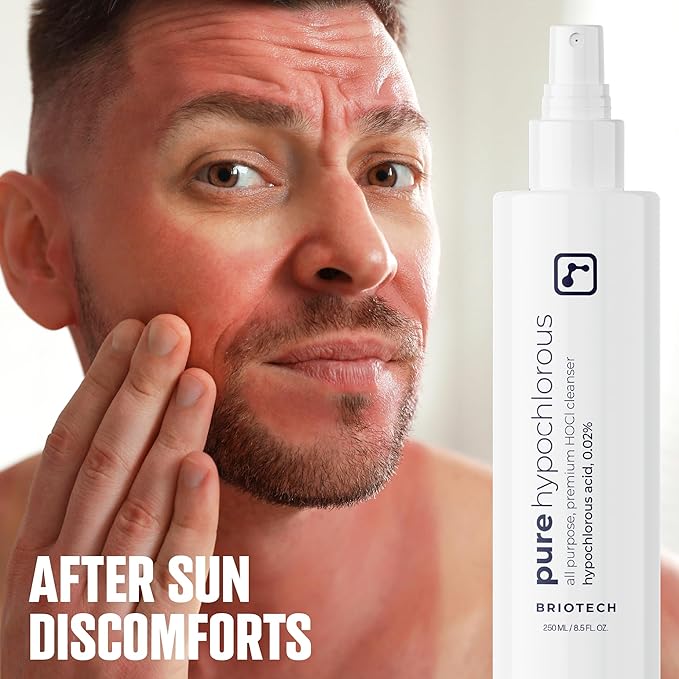 BRIOTECH Pure Hypochlorous Acid Spray and Cleanser, Original Premium HOCl Topical Solution, Multi-Purpose Cleaner, Family Approved & Pet Friendly, 8 fl oz