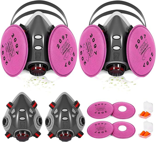 Gas Masks Survival Nuclear and Chemical, Full Face Gas Mask with Activated Carbon Filter