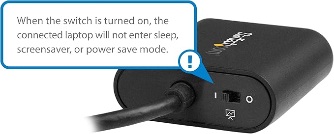 StarTech.com USB-C to VGA Adapter - 1920x1200 - USB C Adapter - USB Type C to VGA Monitor / Projector Adapter , TAA (CDP2VGASA)