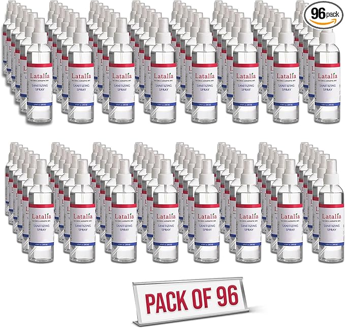 Hand Sanitizer Spray - Pack of 96 Unscented Spray Hand Sanitizer for Hands (6.67 fl. oz)