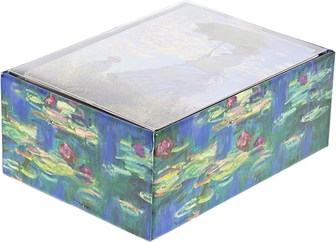 The Gifted Stationery Assorted All-Occasion Greeting Card Box - Monet-Inspired Art with Envelopes - Versatile Use & Birthday Cards - 6 Unique Designs - 36-Pack, 5 x 3.5 In