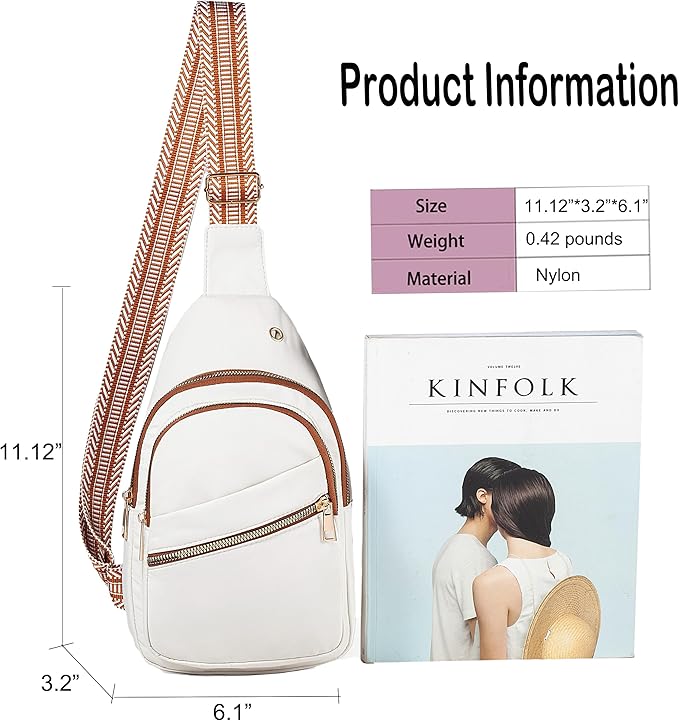 EVANCARY Small Sling Bag for Women Men, Sling Backpack Chest Daypack Crossbody Bag for Travel Outdoor Hiking