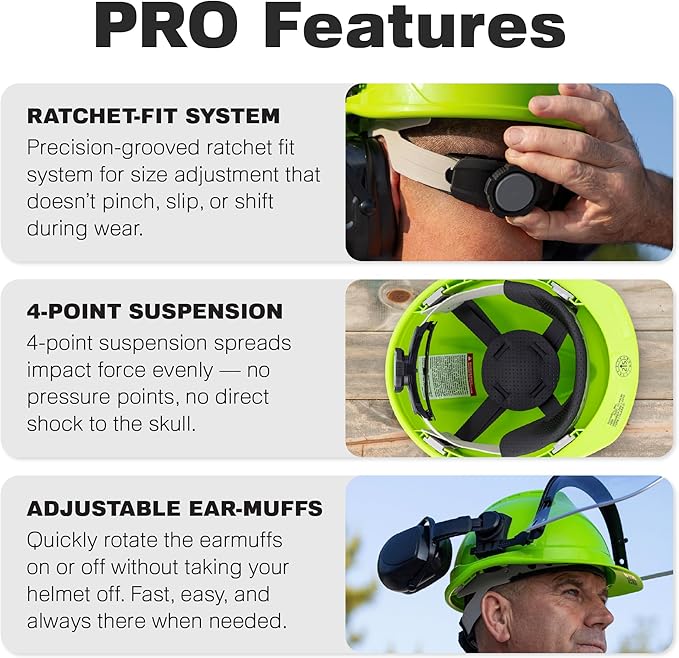 Raxwell Chainsaw Safety Helmet – ANSI Certified 6-in-1 Forestry Hard Hat with Ear Muffs, 2 Visors, Goggles & Earplugs – 30dB Noise Reduction – Adjustable PPE for Arborists, Logging & Tree Work