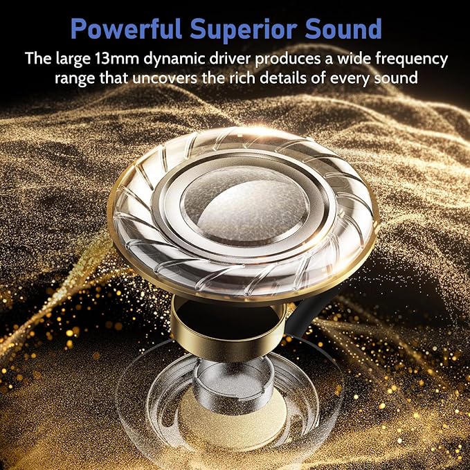 Neckband Bluetooth Earbuds, Wireless Bluetooth 5.3 Headphones 80Hrs Extra Long Playtime Stereo Bass in-Ear Headsets with Mic, IPX6 Waterproof Magnetic Earbuds, HD Sound for Running, Gym, Travel