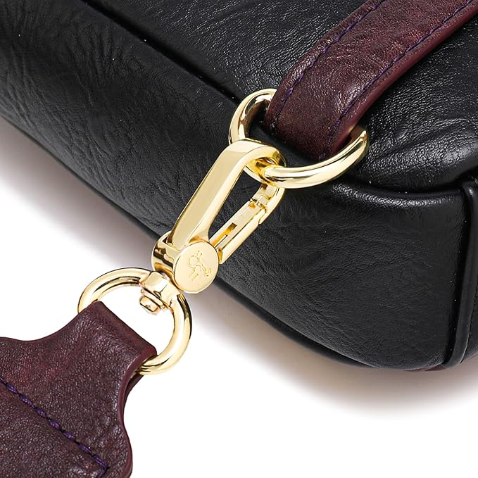 INICAT RFID Blocking Sling Bag Leather Crossbody Bags for Women Fanny Pack Cross Body for Woman Chest Bag for Travel 1.9L