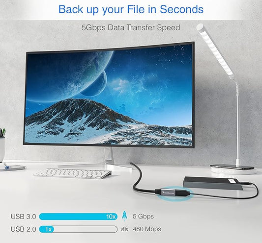 BlueRigger USB 3.0 Extension Cable (3FT, 5 Gbps, Type A Male to Female Adapter Cord) - Long USB Repeater Extender for VR Headset, Printer, Hard Drive, Flash Drive, Keyboard, Mouse, Xbox