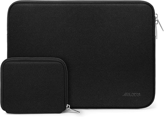 MOSISO Laptop Case 13 inch, 13 inch Laptop Sleeve Bag Compatible with MacBook Air 13 M4 M3 M2 M1 2025-2018 / Pro 13 M2 M1 2025-2016, Neoprene Computer Sleeve Bag with Small Case, Black