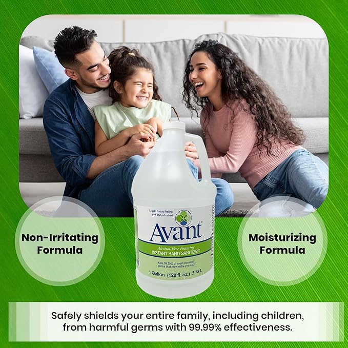 Avant® Alcohol-Free Foaming Hand Sanitizer, 1 Gallon refill