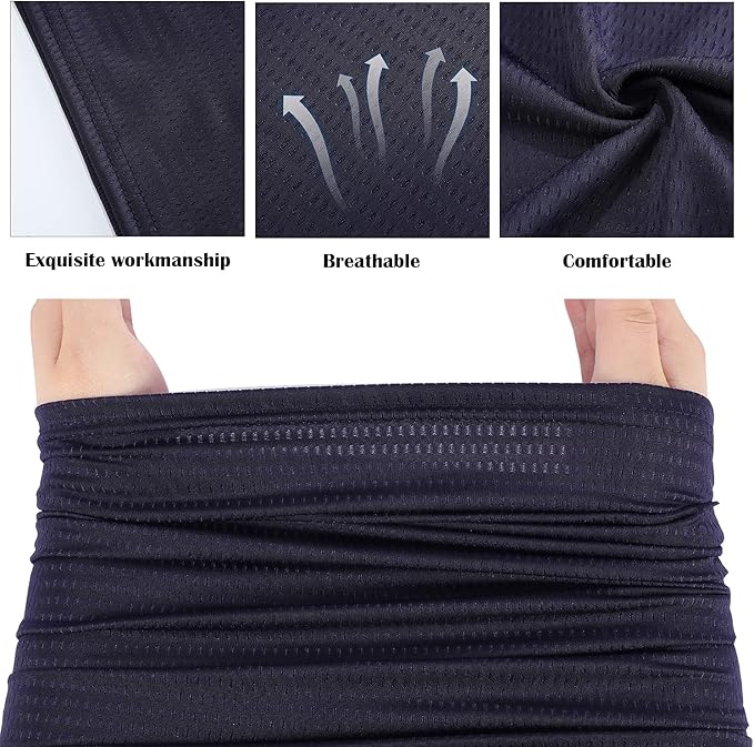 Geyoga Winter Face Mask for Men UV Protection Mask Sunscreen Breathable Windproof Neck Gaiters Scarf Fishing Cycling Running