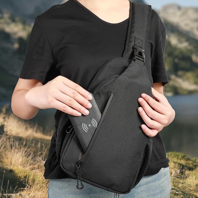 CCW Sling Chest Bag - Tactical Crossbody Backpack for Concealed Carry with Hidden Holster Compartment | Mid-Zip Gun Pocket, Water-Resistant