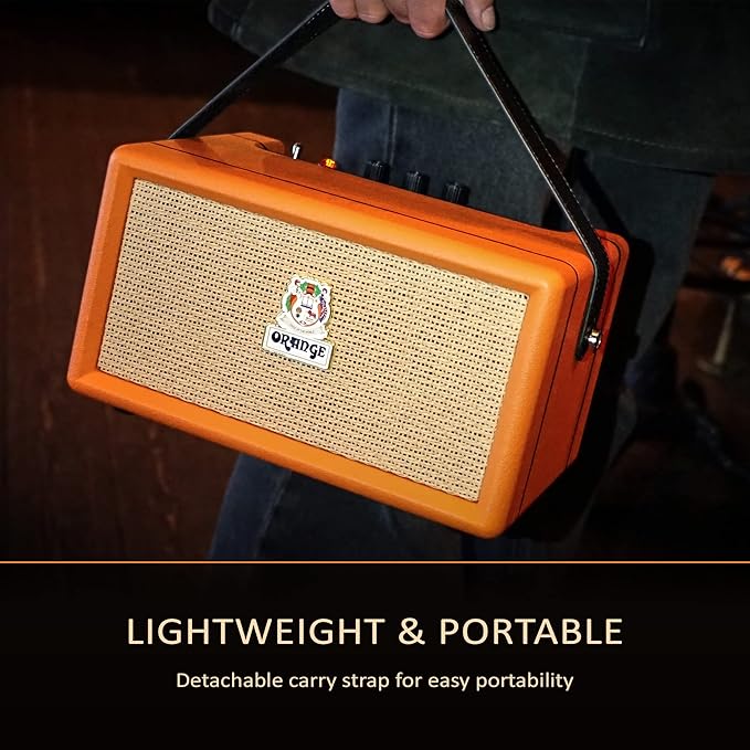 Orange Box - Portable Bluetooth Speaker Delivering Studio Audio Sound, 15M Range, 50W RMS Power, Long Battery Life, iOS & Android Connectivity - Great for Picnics, Festivals, BBQs and Holidays