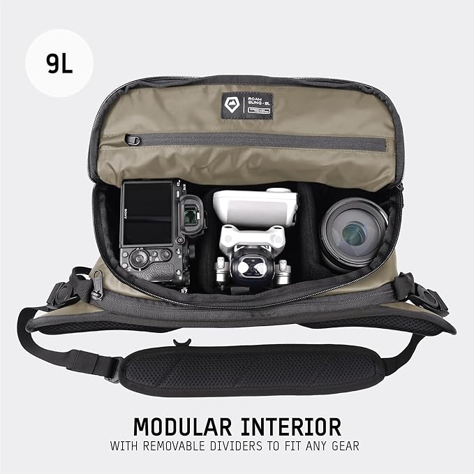 WANDRD ROGUE V1 9L Sling: Compact Camera Sling and Crossbody Bag with Fast Access, 3-Way Carry– Lightweight Everyday Bag Great for Travel, Photography, and Daily Use (Yuma Tan)