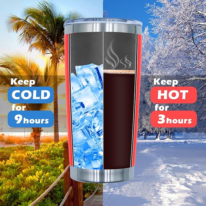 20oz Tumbler Bulk Stainless Steel Tumblers with Lid Vacuum Insulated Double Wall Travel Coffee Mug Powder Coated Tumbler Cup for Hot and Cold Drinks(Red, 12 pack)