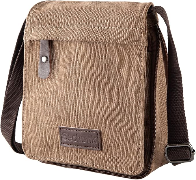 Sechunk Vintage Canvas Messenger Cross body bag Shoulder bag