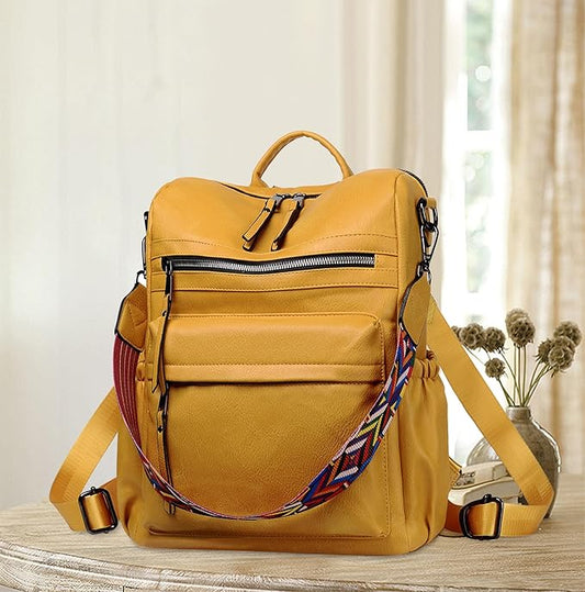 Dora & Liz Womens Backpack Purse Leather Fashion Travel Backpack Purse for Women Designer Ladies Shoulder Bags