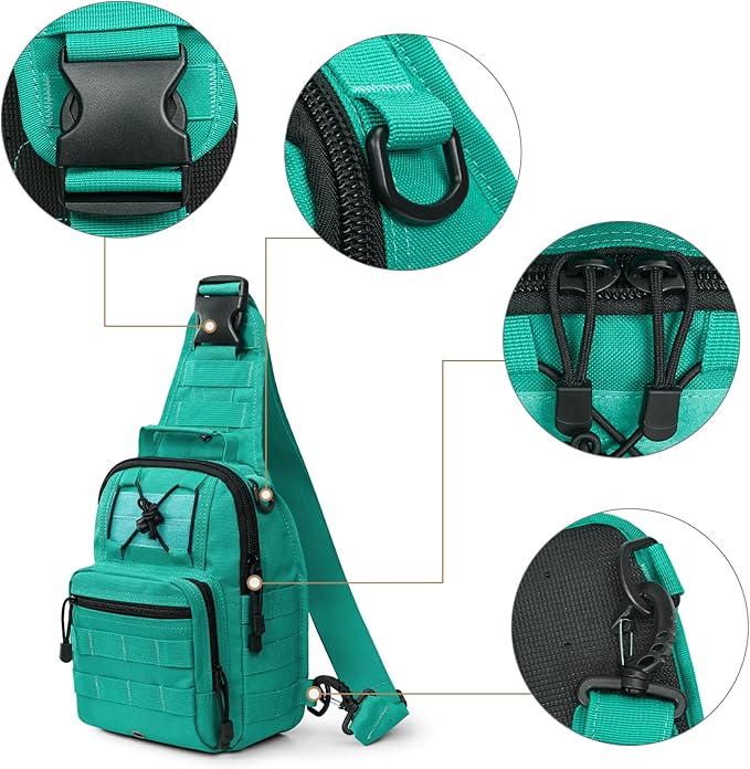 G4Free Outdoor Tactical Bag Backpack, Military Sport Bag Pack Sling Shoulder Backpack Tactical Bag for Every Day Carry