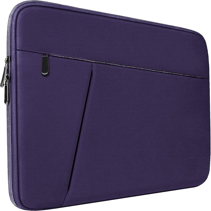 Laptop Case Bag 15.6 inch, Shockproof Protective Computer Carrying Cover with Front Pocket, Briefcase Handbags Laptop Sleeve for 15.6 inch HP, Dell, Acer, Asus, Notebook, Purple
