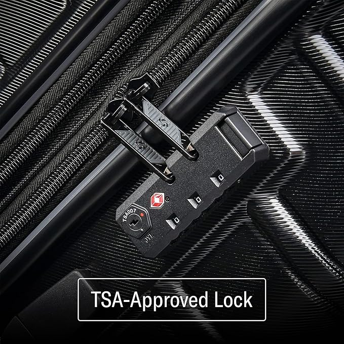 Samsonite Omni 2 Hardside Expandable Luggage with Spinner Wheels, 3-Piece Set (19/24/28), Artic Silver