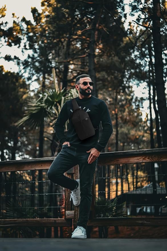 Convertible Small Sling Bag,Waterproof Crossbody Bag for Women Men,Practical Multi-Functional Chest Bag for Outdoor Hiking, Travel,Sports.