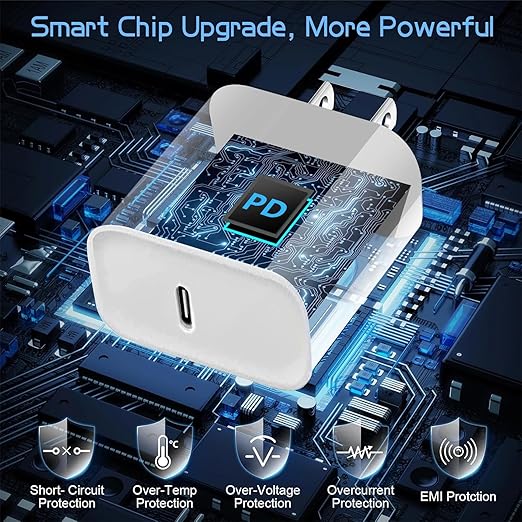 Magnetic Wireless Charger for iPhone 16 Pro Max/16 Pro/15/14/13/12/Plus/AirPods 3/2/Pro 2, 6FT Magnet Charge for Apple Mag-Safe Charger Fast Wireless Charging Pad with USB C Charging Block, 2Pack