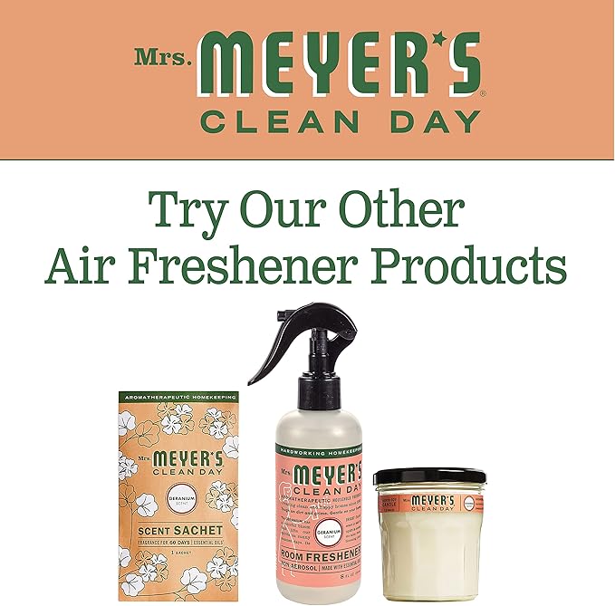 Mrs Meyers Clean Day Room Freshener - Geranium,8 Fl Oz (Pack of 6)