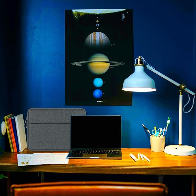 Laptop Sleeve 14 Inch, Water Resistant Traveling Computer Cover with Handle, Shockproof Protective Carrying Laptop Case Compatible for 14 Inch MacBook Air/Pro, HP, Dell, Lenovo, Darkgrey