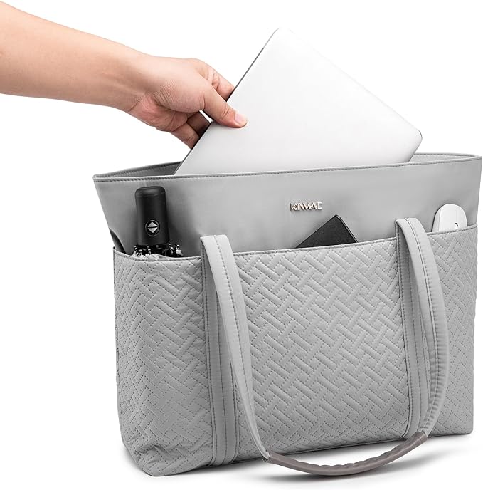 Kinmac Women's Laptop Tote Bag Top Handle Handbag Work Bag for Laptop Computer Up to 15.6 inch