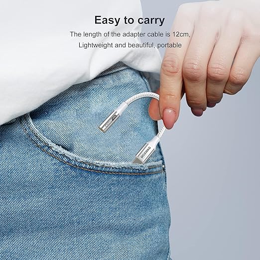 MOSWAG USB Type C to 3.5mm Headphone Jack Adapter, Audio Adapter USB C to Aux Dongle Cable Cord for Samsung Galaxy S23 S22 S21 S20 Ultra S20+ Note 20 10 S10 S9 Plus,Pixel 7 6 5 4 and More