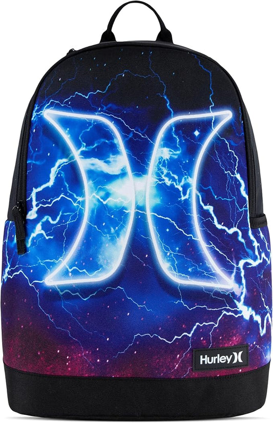 Hurley Men's Graphic Backpack, Lightening, One Size