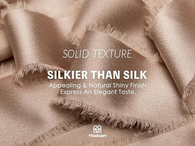 Vitalizart Silk Satin Ribbon 1 Inch x 15 Yard Wooden Spool Champagne Handmade Frayed Ribbon for Gift Wrapping Baby Shower Wedding Bridal Bouquets Holiday Decor 3 Rolls x 5 Yard