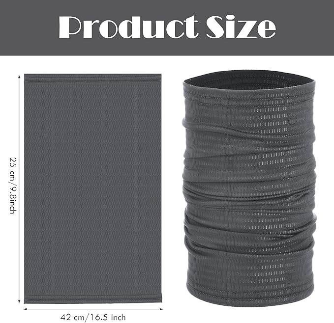 Geyoga Winter Face Mask for Men UV Protection Mask Sunscreen Breathable Windproof Neck Gaiters Scarf Fishing Cycling Running