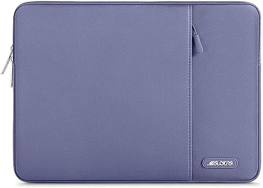 MOSISO Laptop Case 13 inch, 13 inch Laptop Sleeve Compatible with MacBook Air M4 M3 M2 M1 2025-2018 / Pro M2 M1 2025-2016, Polyester Vertical Computer Sleeve Bag with Pocket, Lavender Gray