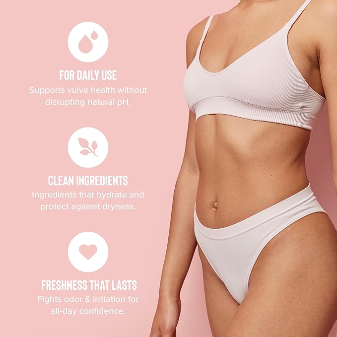 Coochy Intimate Feminine Spray for All Day Fresh Scent & Odor Protection | Made from Natural Deodorizing & Essential Oils | Maintains Vaginal pH Balance, No Gluten, No Paraben (4floz/118mL)