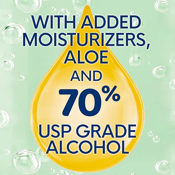 Germ-X Advanced Hand Sanitizer with Aloe and Vitamin E, Non-Drying Moisturizing Gel, Instant and No Rinse Formula, Pump Bottle, 1 Liter (Pack of 2)