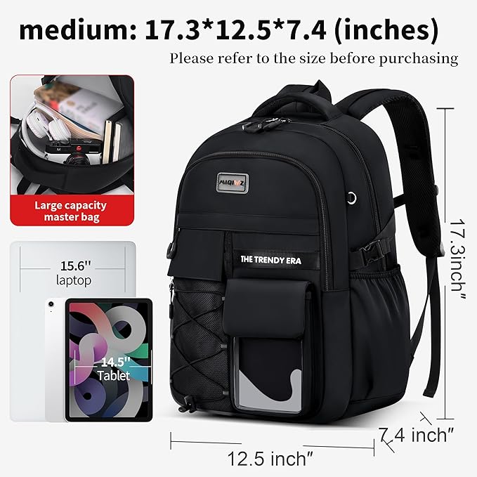 teenage student backpack,encrypted material， multiple compartments and large capacity backpack with anti-theft pockets，Water repellent backpacks suitable for middle and high school Men & Women