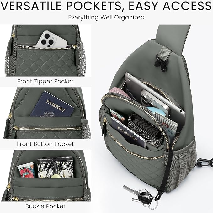 Small Crossbody Purses Bags for Women Men Travel, Chest Sling Bag Women Casual Cross Body Bag for Woman Sling Backpack