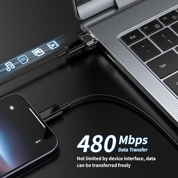 USB to USB C Adapter 6 Pack,Type C Female to USB A Male Charger and Date Connector for Apple iPhone16/15 /iPad/Galaxy/Apple Watch/Pad Air/Laptop/Car/Charger/CarPlay/Wall Plug/Quest Link etc.