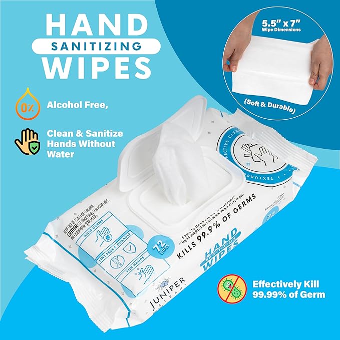Hand Sanitizing Wipes, 432 Count Soft Flow (Pack of 6)